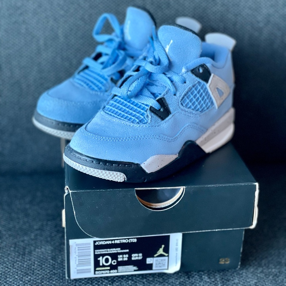 Retro Jordan 4s “university blue” toddler size 10.